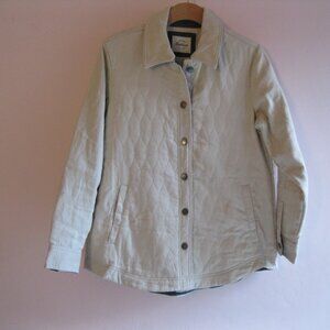 Jachs Girlfriend Quilted Chore  shirt Jacket WHITE, S (1496)